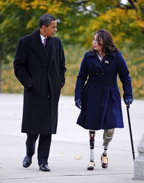 5 FOTO El expresidente Barak Obama y la senadora Tammy Duckworth en chicago