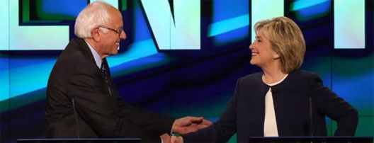 Sanders y clinton