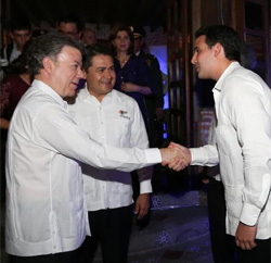 Santos llega a honduras