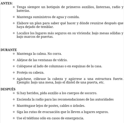 recomendaciones