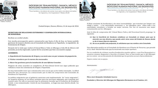 Carta Solalinde