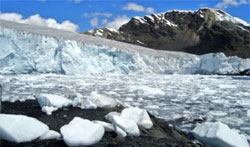 hielo en el mar