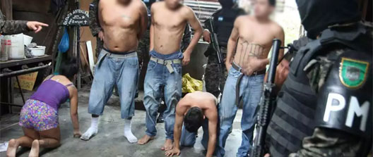capturan pandilleros en Honduras