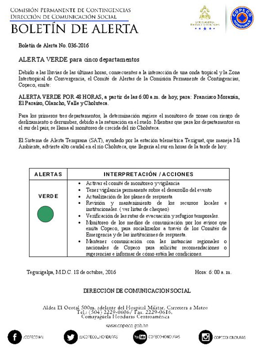 alerta v boletin