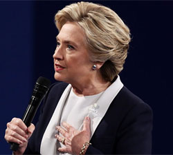 hillary en debate