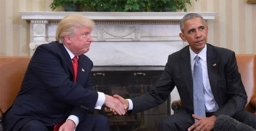 Trump y Obama