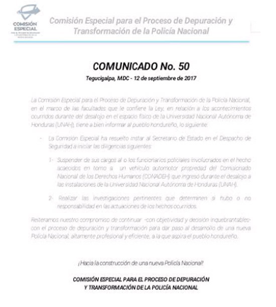 comunicado depuradora