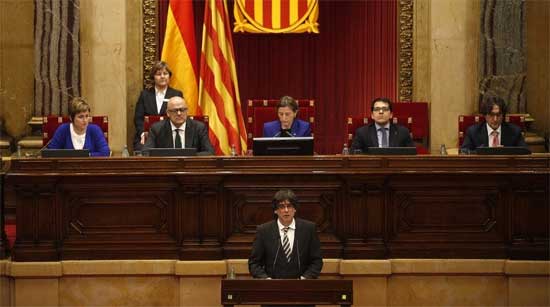 Discurso en parlamento catalan