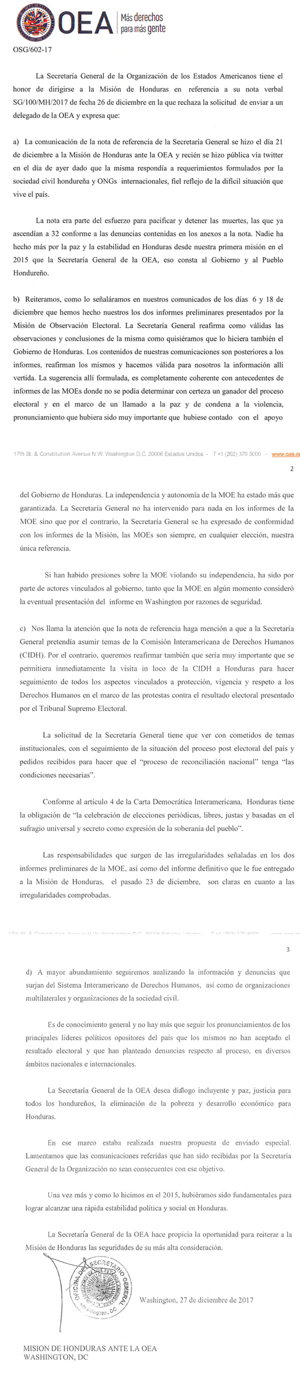 OEA carta completa