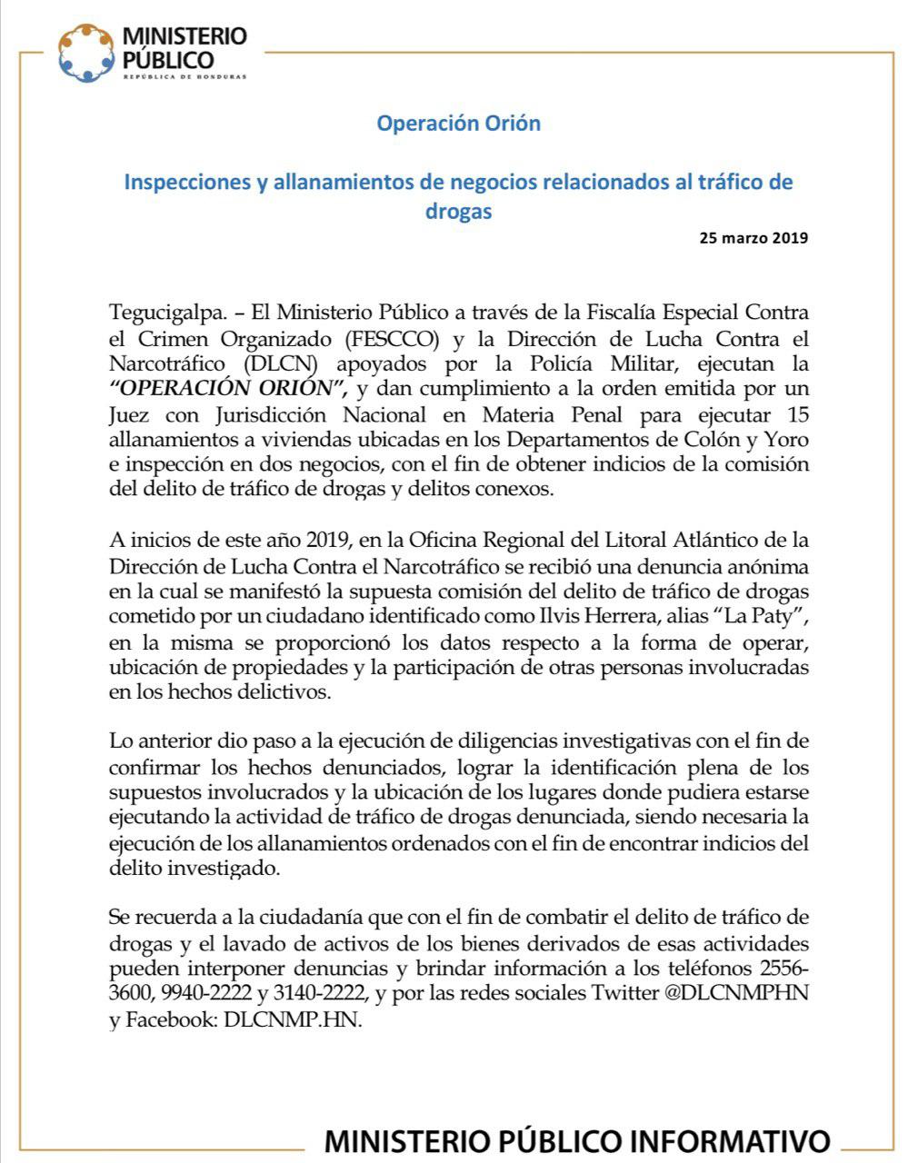 comunica orion