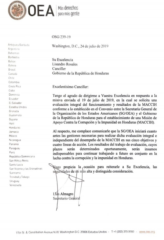 carta OEA M