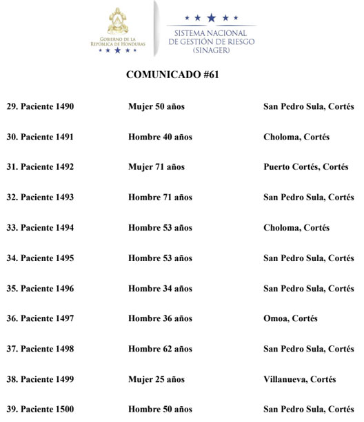 comunicado 61