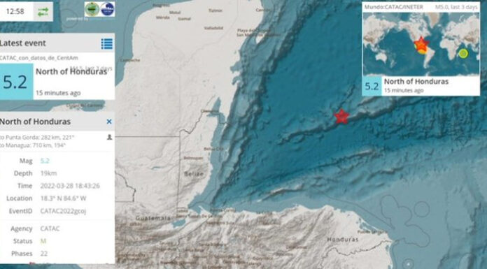 Sismo De 5.2 Grados En La Escala De Richter Se Registra En Guanaja ...