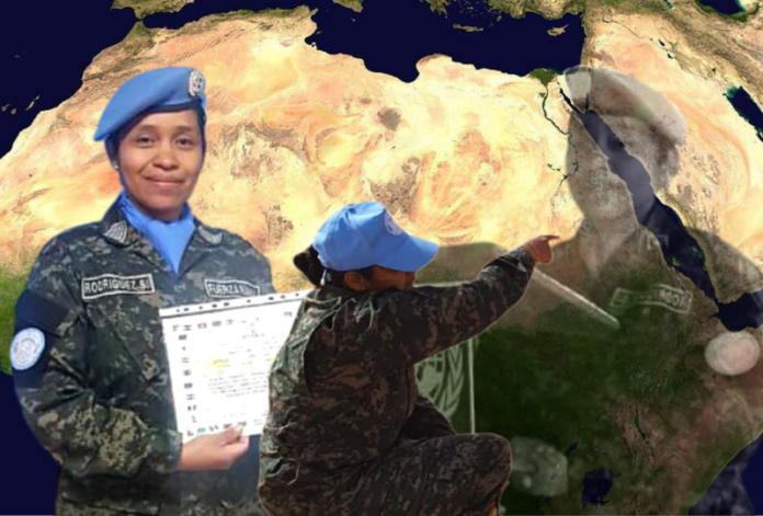 Sobeyda Araceli Rodríguez Sosa, capitán de corbeta de las Fuerzas Armadas de Honduras