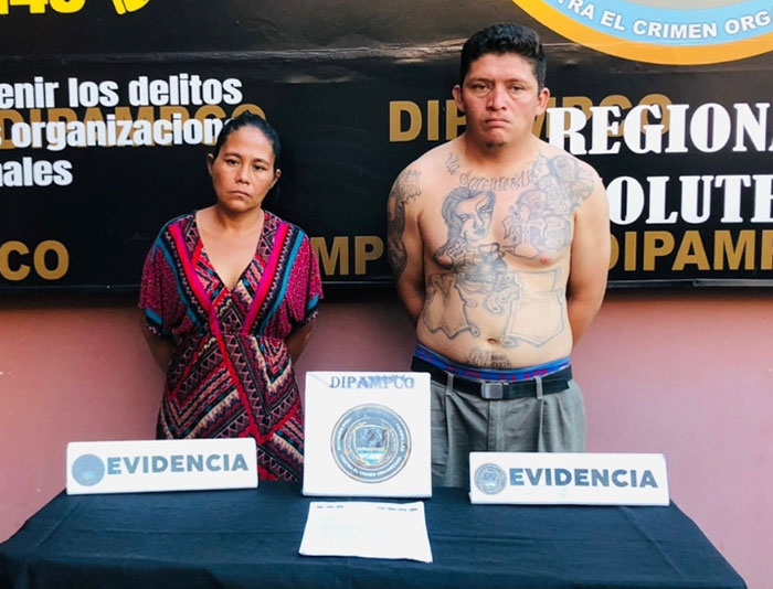 Pareja De Pandilleros Salvadoreños Son Capturados En Choluteca