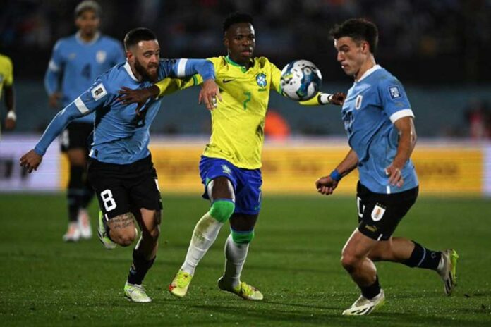 2-0. Fin de la mala racha: Uruguay vence a Brasil luego de 22 años