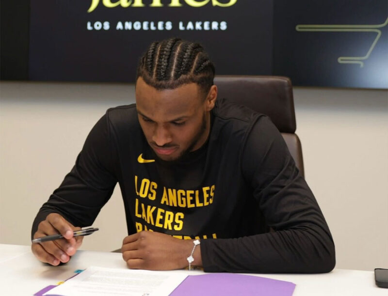 Bronny James firma con los Lakers un contrato por cuatro años y 7.9 ...