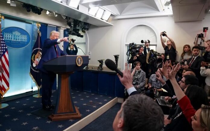 sala de prensa casa blanca